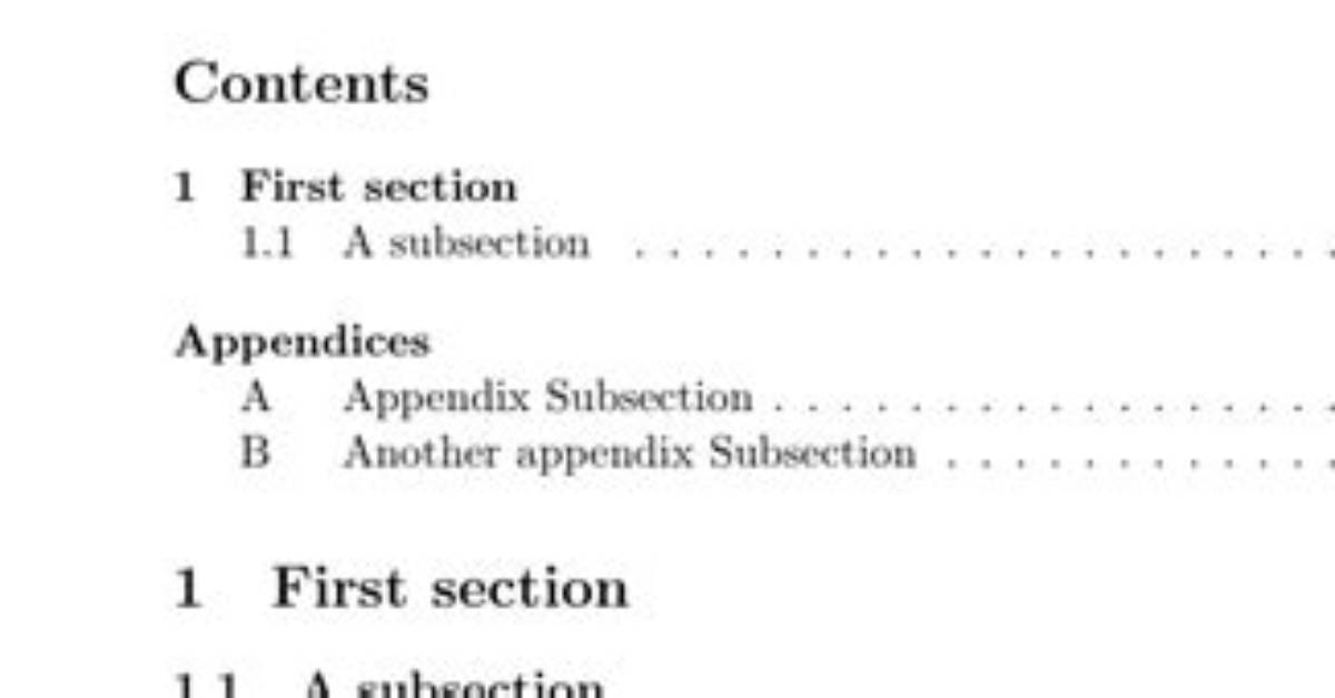 Should Appendix Be Numbered or Lettered?