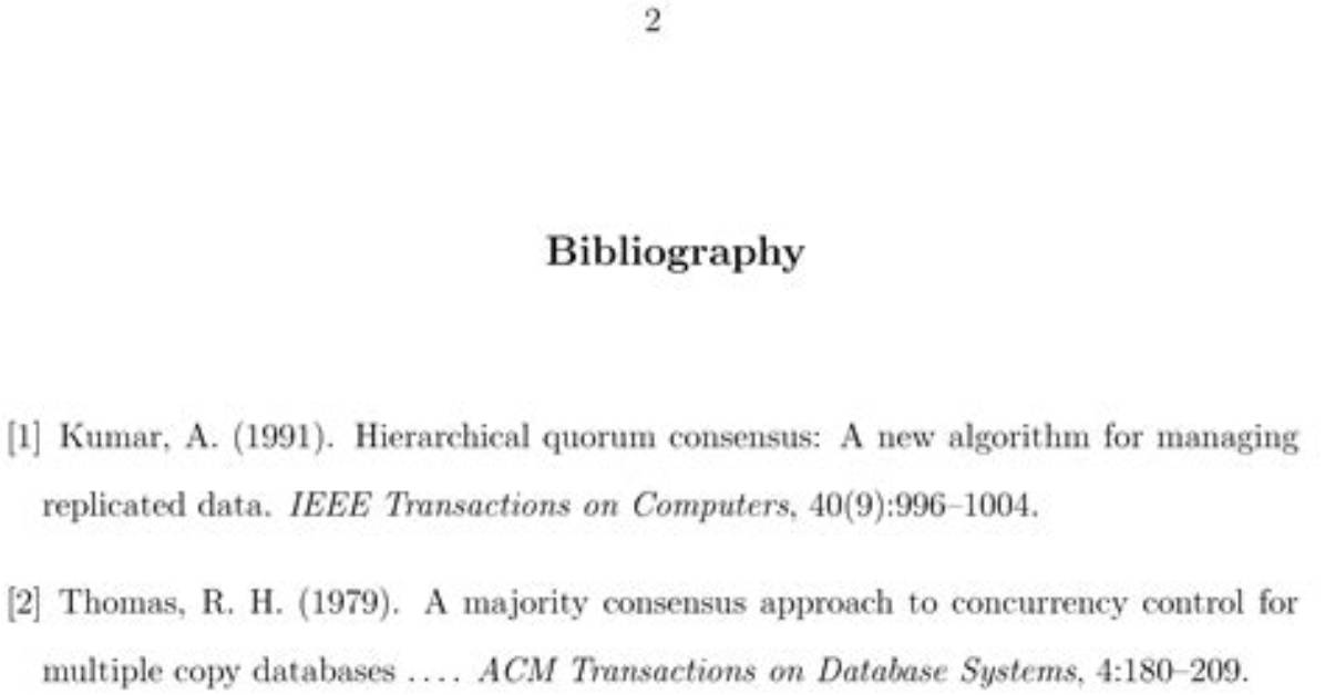 Should Bibliography Be Numbered?