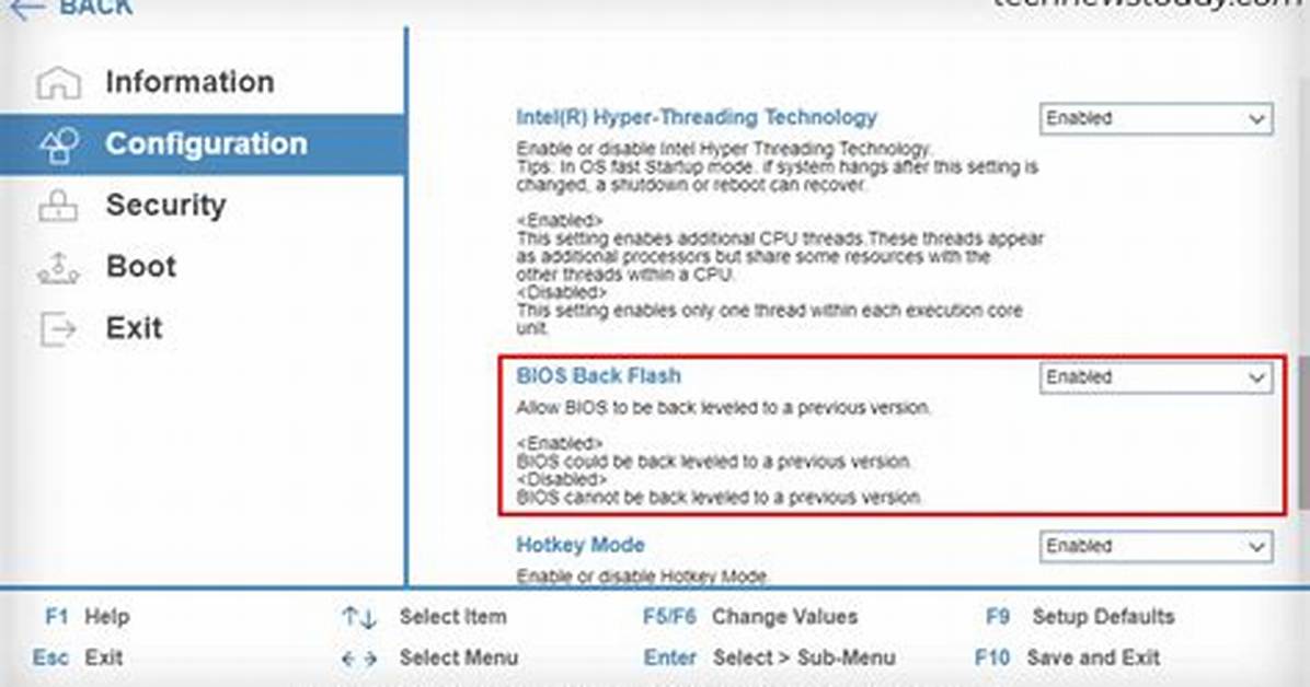 Should Bios Back Flash Be Enabled?