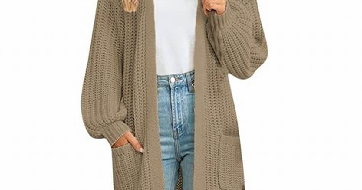 Should Cardigans Be Oversized?
