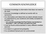 Should Common Knowledge Be Cited?