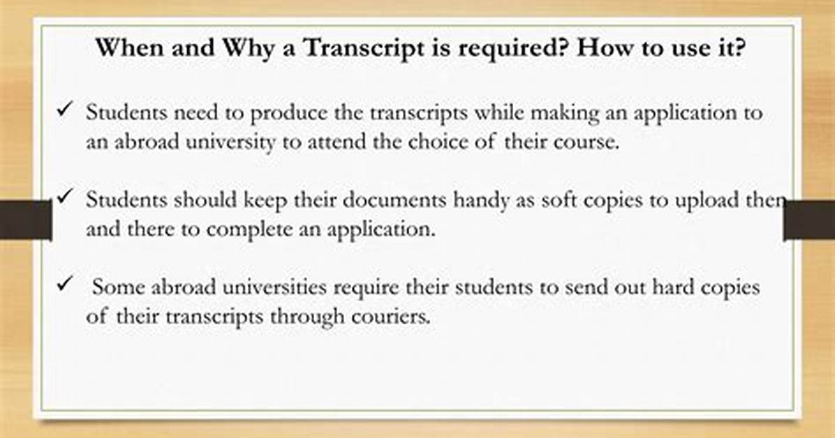 Should I Send Transcripts Before Applying?