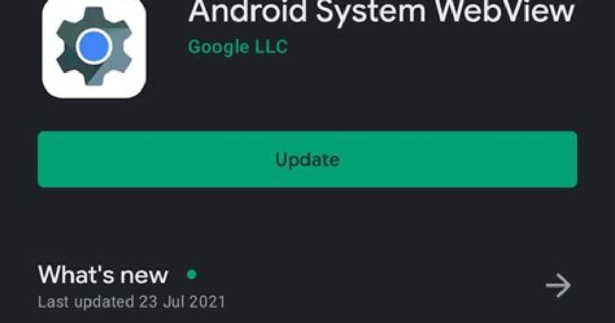Should I Update Android System Webview?