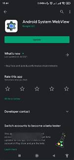 Should I Update Android System Webview?