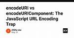 Should I Use encodeURI or encodeURIComponent for Encoding Urls?