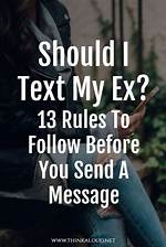 Should Text My Ex?