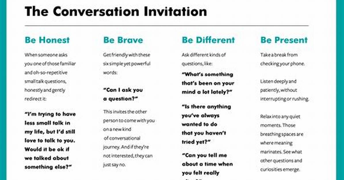 Should We Small Talk?