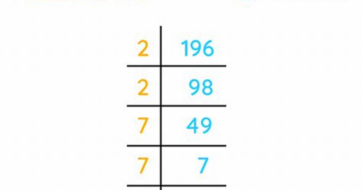Show Factorization for 196
