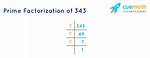 Show Factorization for 343