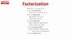 Show Factorization for 41