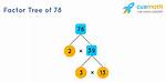 Show Factorization for 78