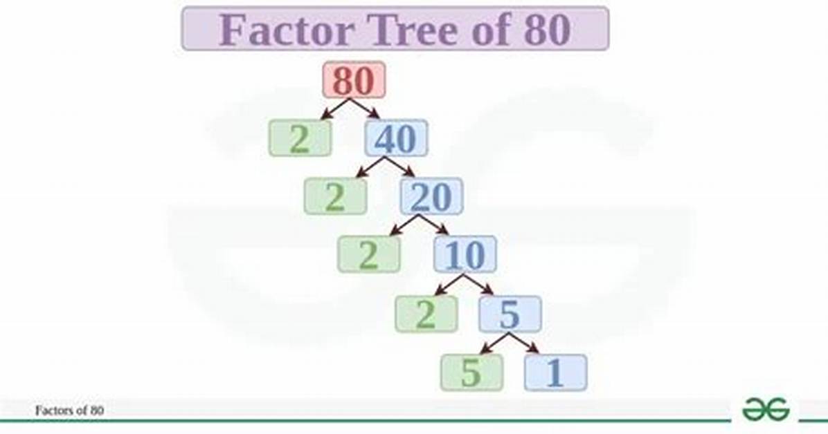 Show Factorization for 80