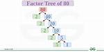 Show Factorization for 80