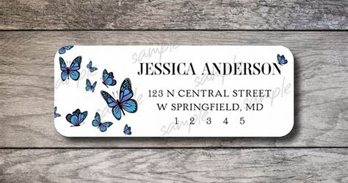 Shutterfly Return Address Labels