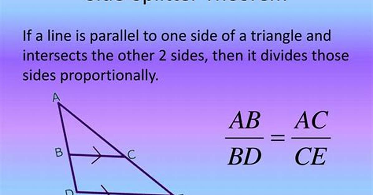 Side Splitter Theorem