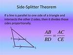 Side Splitter Theorem
