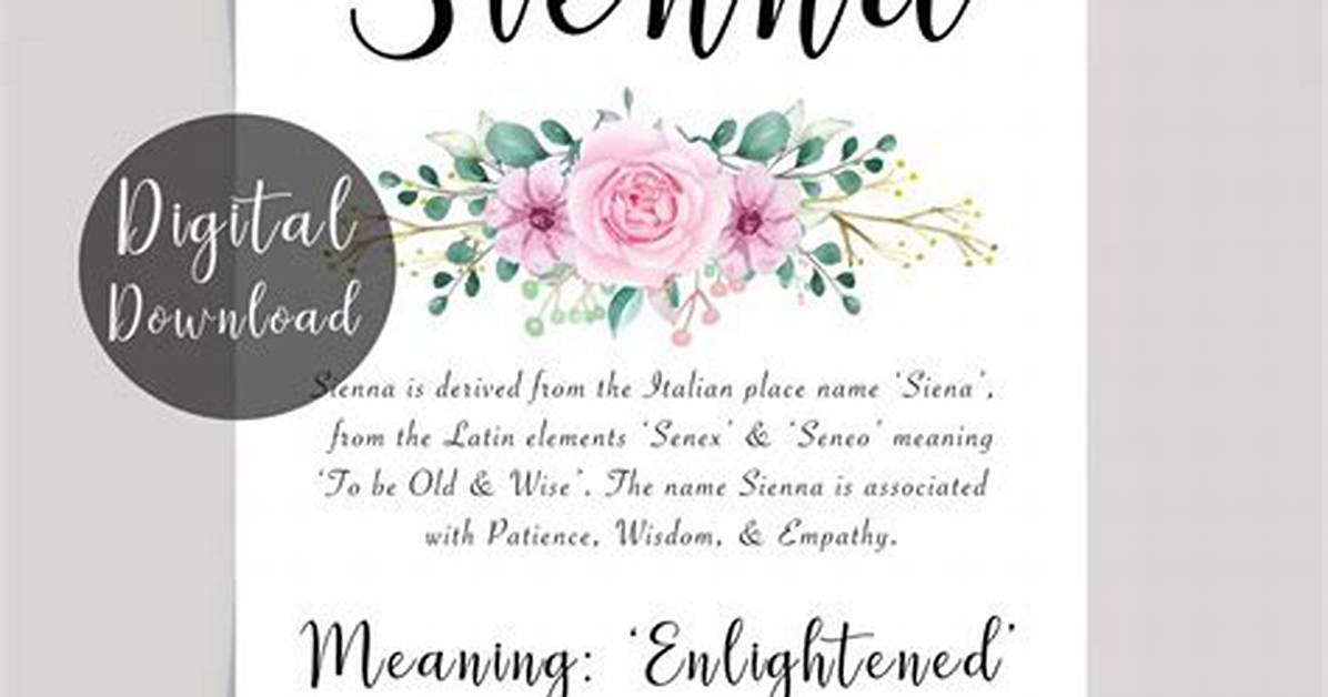Sienna Name