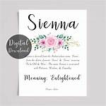 Sienna Name