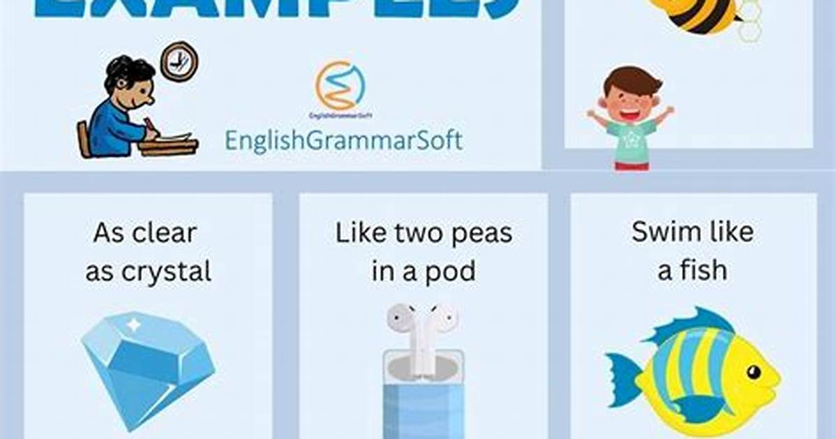 Simile Examples for Kids
