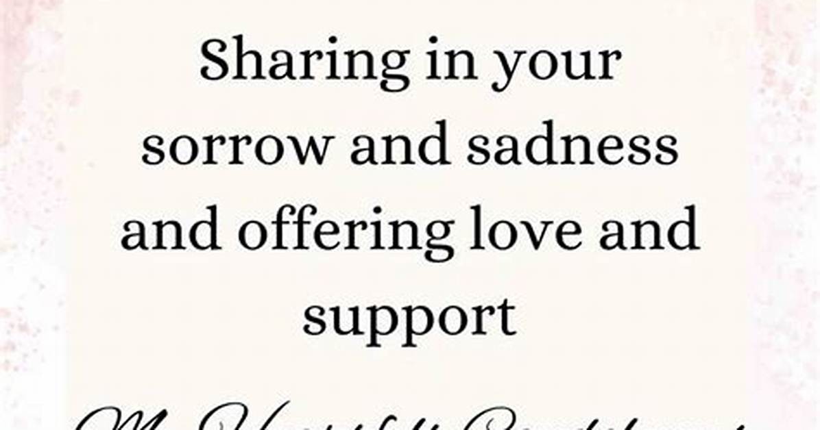 Simple Condolence Message