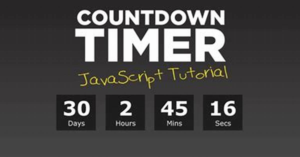 Simple Countdown Timer Typescript