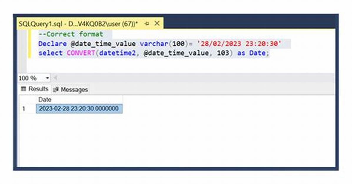 Simple Datetime Sql Query
