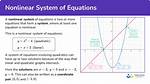 Simple Example of Approximating a Nonlinear System with Volterra Series
