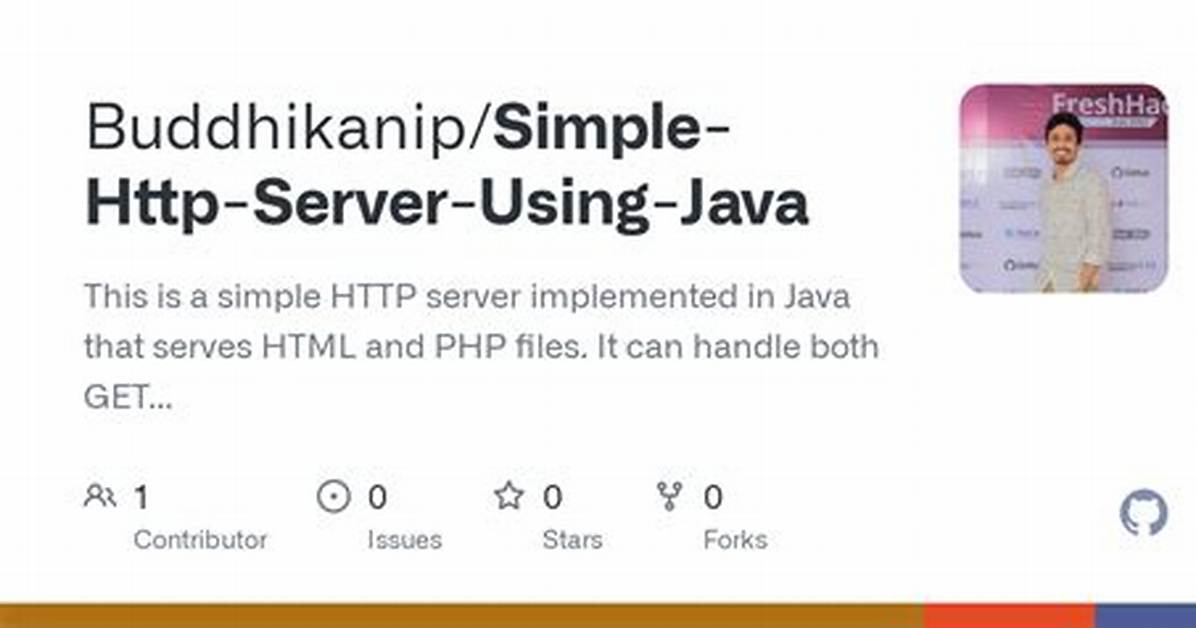 Simple Http Server in Java Using Only Java Se Api