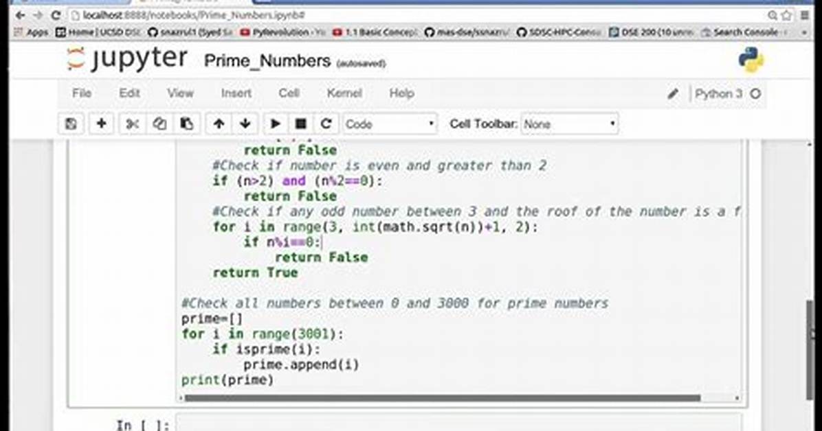 Simple Prime Number Generator in Python