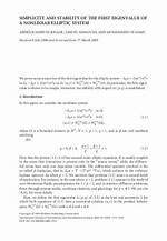 Simplicity of Eigenvalue