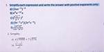 Simplify Each Expression, Write the Answer Using Positive Exponents [Closed]