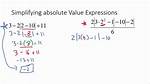 Simplifying Expression with Absolute Value and Unknown