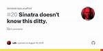 Sinatra Doesn't Know This Ditty?