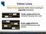Single Dashed Yellow Line