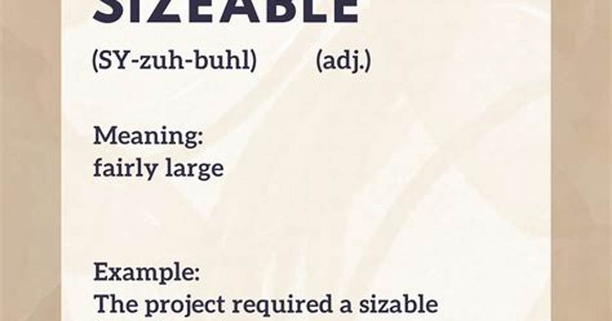 Sizable