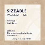 Sizable
