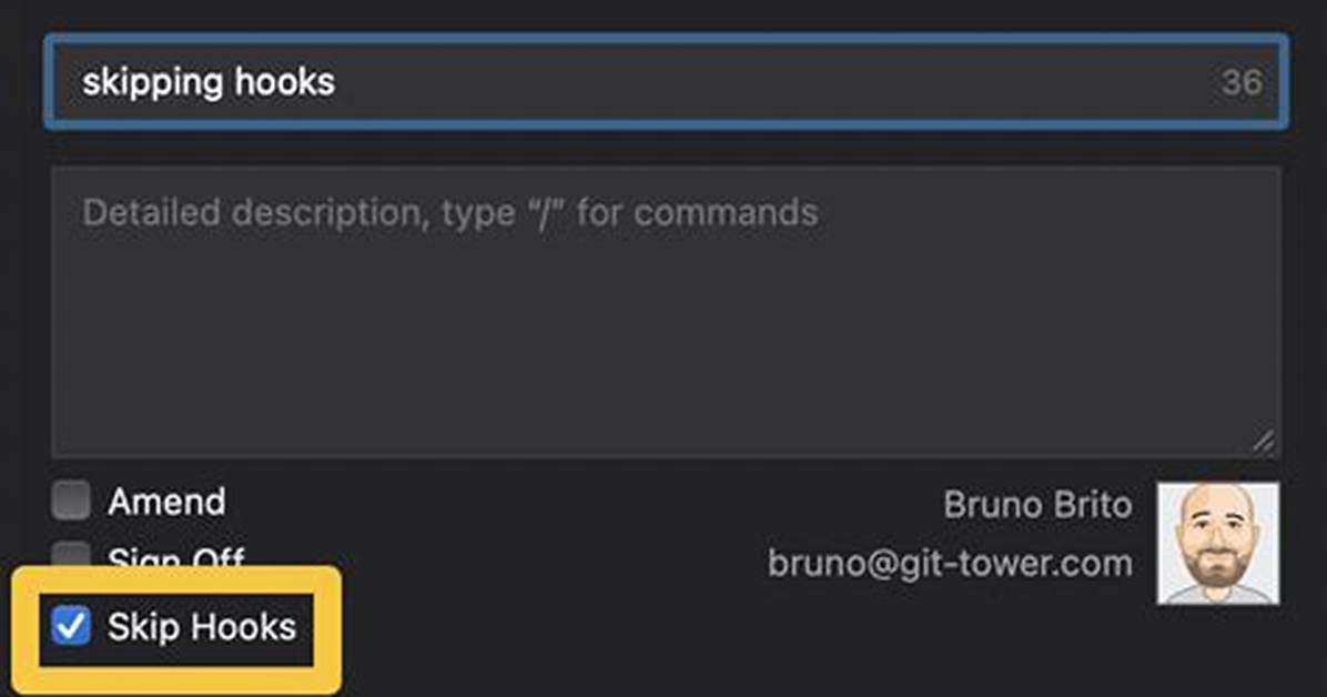 Skip Git Commit Hooks