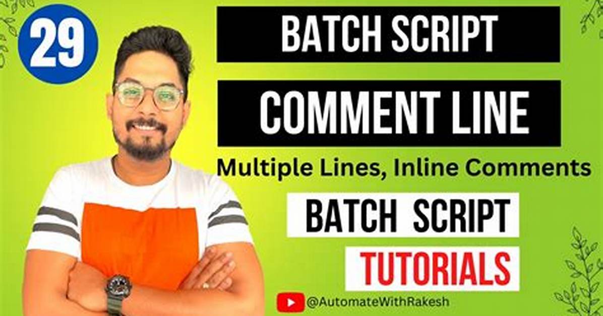 Skip Multiple Lines in a Batch Script