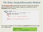 Sleep for Milliseconds