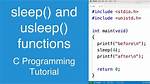 Sleep Function in C++