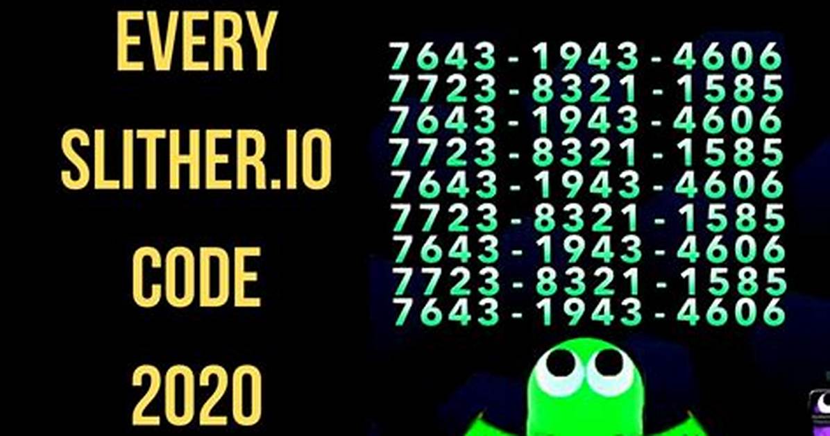 Slither Io Codes 2020