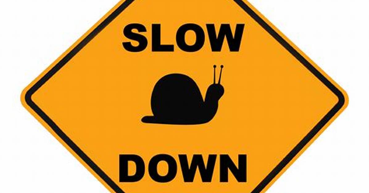 Slow Down Slow Down!