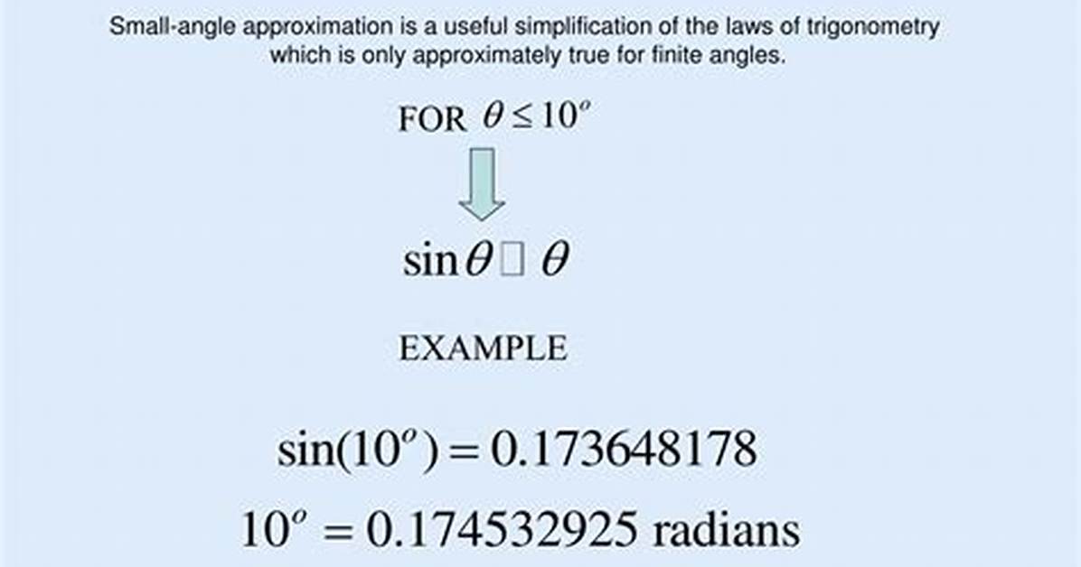 Small Angle Approximation