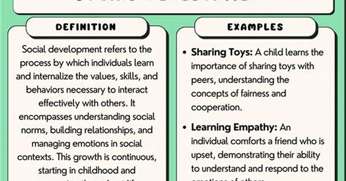 Social Development Examples