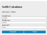 Soffit Calculator
