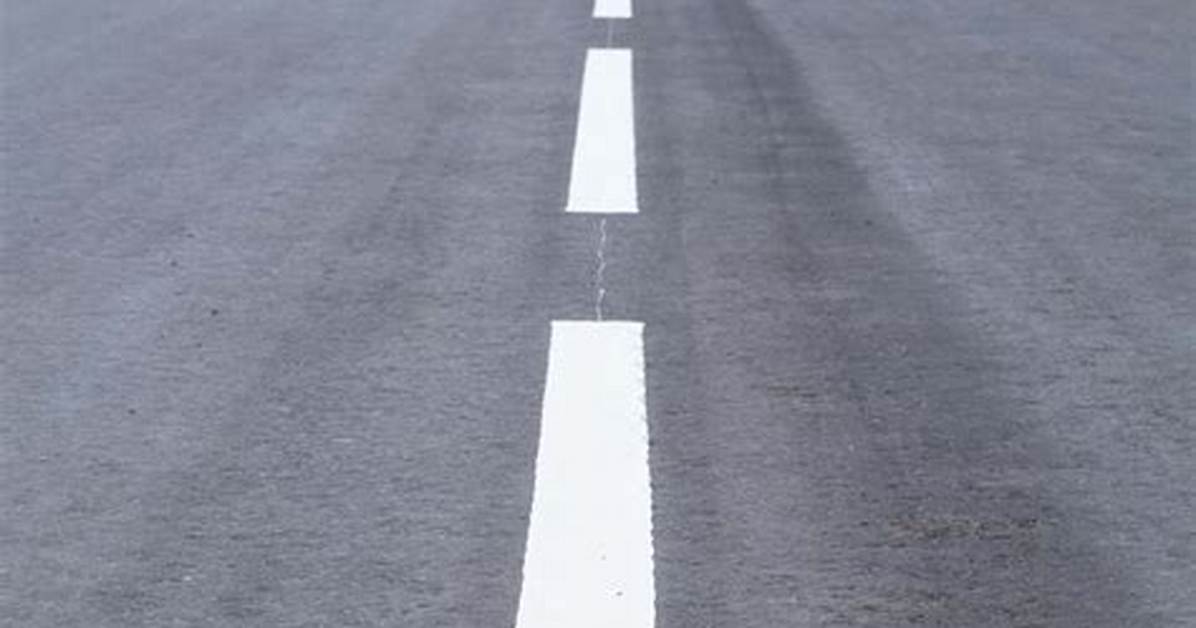 Solid White Line on Road