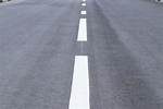 Solid White Line on Road