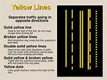 Solid Yellow Line Means