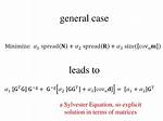 Solution of a Sylvester Equation?