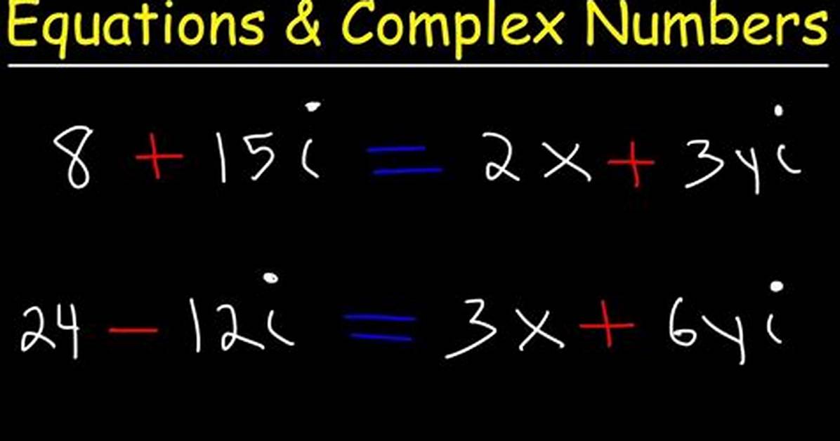 Solve the Complex Equation